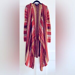 Allison Brittney Brown and Gold Knit Cardigan